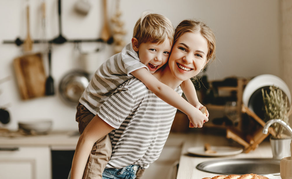 Mutter mit Kind Erziehungsbeistand